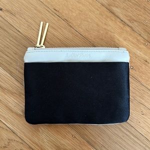 & Other Stories White and Black Leather Coin Purse / Card Holder NWOT